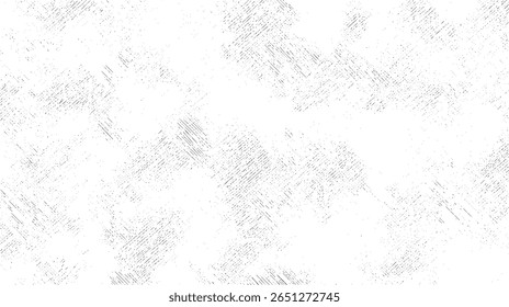 Textura grunge tecido de linho desgastado com linhas de crosshatch sutis. Abstrato vintage riscar sobreposição sobre fundo branco. Arte de superfície suja angustiada.
