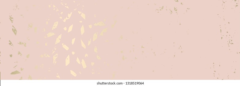 Worn Marble Gold and Pastel advertising background. Fashion artistic template for new collection sign board or sale banner design. Trendy chic and vintage old textures