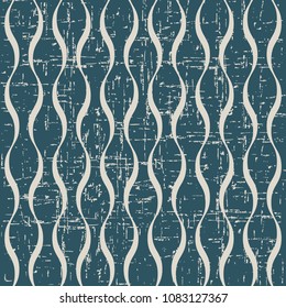 Worn out antique seamless background Curve Spiral Cross Wave Line, Ideal for wallpaper decoration or greeting card design template.