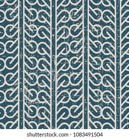Worn out antique seamless background Curve Round Cross Tracery Frame Line, Ideal for wallpaper decoration or greeting card design template.
