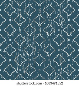 Worn out antique seamless background Round Curve Dot Cross Line, Ideal for wallpaper decoration or greeting card design template.