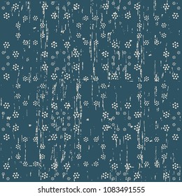Worn out antique seamless background Round Cross Dot Flower, Ideal for wallpaper decoration or greeting card design template.