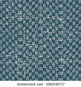 Worn out antique seamless background Geometry Check Dot Wave Frame, Ideal for wallpaper decoration or greeting card design template.