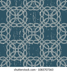 Worn out antique seamless background Curve Round Corner Square Cross Frame Line, Ideal for wallpaper decoration or greeting card design template.