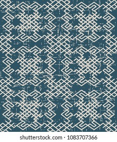 Worn out antique seamless background Spiral Cross Frame Polygon Frame Line, Ideal for wallpaper decoration or greeting card design template.