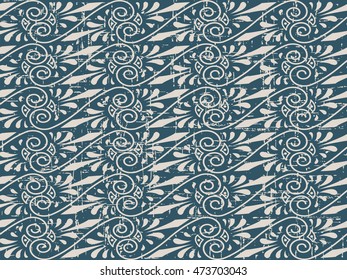 Worn out seamless background 423 aboriginal spiral cross vine flower
