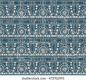 Worn out seamless background 427 aboriginal round flower curve square geometry
