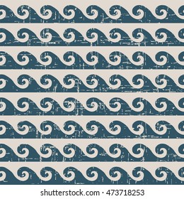Worn out seamless background 444 curve spiral wave geometry pattern
