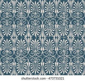 Worn out seamless background 493 spiral curve cross flower leaf
