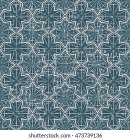 Worn out seamless background 501 star polygon geometry cross line
