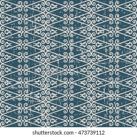 Worn out seamless background 520 vintage curve spiral cross check frame
