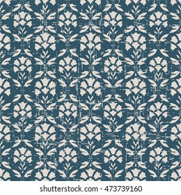 Worn out seamless background 522 vintage elegant curve cross leaf flower
