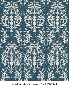 Worn out seamless background 524 vintage elegant nature garden flower leaf
