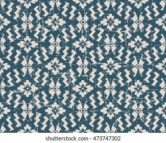 Worn out seamless background 535 vintage oval round cross geometry flower
