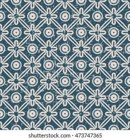 Worn out seamless background 545 vintage round cross ribbon flower
