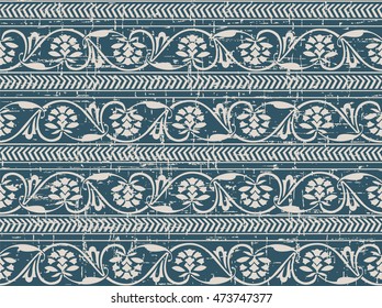 Worn out seamless background 546 vintage round cross spiral flower vine arrow line
