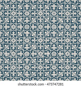 Worn out seamless background 559 vintage spiral curve cross vine flower
