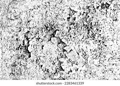 Grunge schwarze Textur. Dunkelgraue Textur auf weißem Hintergrund. Staubüberlagerungen strukturiert. Kornrauschpartikel. Weißer Effekt geröstet. Designelemente. Vektorgrafik, EPS10.