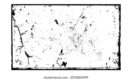 Worn paper effect backdrop. Realistic texture overlay. Overlay texture stamps with torn. Old paper. Frame design element. Vector illustration.	