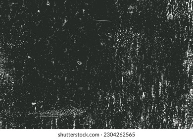 Textura negra gruesa. Textura granulada oscura sobre fondo blanco. El polvo sobrante texturado. Partículas de ruido de grano. Efecto blanco roto. Elementos de diseño. Ilustración del vector, EPS 10.