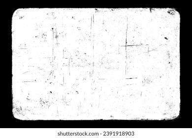 
Worn paper effect backdrop. Realistic texture overlay. Overlay texture stamps with torn. Old paper. Frame design element. Black and white pattern. Vector illustration.	