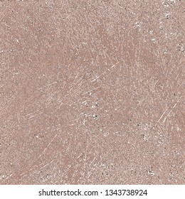 Worn, scratched marble surface. Damaged wall texture. Floor. Brown grunge background. Cardboard. Vector illustration. 