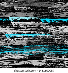 Worn Texture Chalk Coal Surface. Pinstripe Endless Repeating Elements. Summer Chalk Pattern. Blue and Gray Backdrop. Chalk Coal Overlay Surface. Abstract Brush Vector illustration.