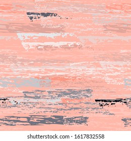 Worn Texture Chalk Coal Surface. Pinstripe Endless Repeating Elements. Cool Chalk Trends Motif. Pastel Pink Backdrop. Chalk Coal Overlay Surface. Abstract Brush Vector illustration.