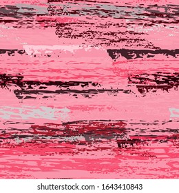 Worn Texture Chalk Coal Surface. Pinstripe Endless Repeating Elements. Chalk Trends Motif. Cool Pastel Pink Backdrop. Chalk Coal Overlay Surface. Abstract Brush Vector illustration.