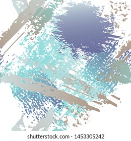 Worn Texture Splatter Surface. Paint Endless Repeating Elements. Artistic Creative Splash Trends Motif. Black and White Watercolor Overlay Surface. Abstract Brush Vector illustration.
