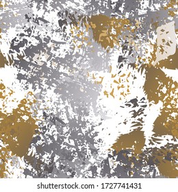 Worn Texture Splatter Surface. Paint Endless Repeating Elements. Splash Print. Artistic Modern Black and White Watercolor Overlay Surface. Abstract Brush Vector illustration.