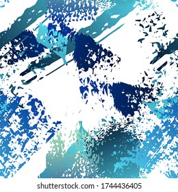 Worn Texture Splatter Surface. Paint Endless Repeating Elements. Splatter Pattern. Artistic Modern Black and White Watercolor Overlay Surface. Abstract Brush Vector illustration.