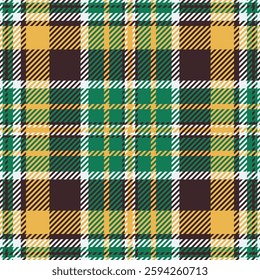 Worn vector check plaid, net fabric tartan pattern. Part seamless textile texture background in dark and mint colors palette.