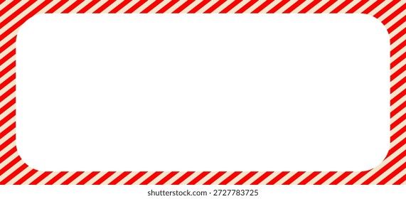 Sinal de aviso desgastado quadro de listras vermelhas e brancas, fundo industrial