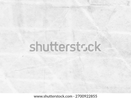 Worn white folded paper texture, creased wrinkled crumpled surface, vintage blank background