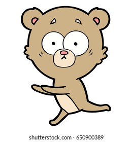 worried bear cartoon