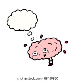 worried brain cartoon
