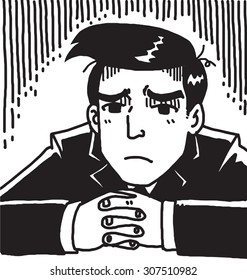Worried businessman