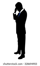 Worried businessman
