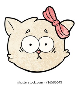 worried cartoon cat face