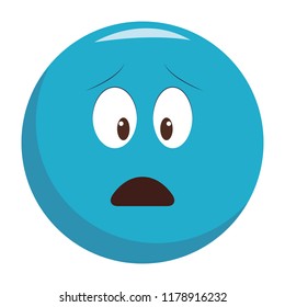 Worried chat emoticon