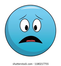 Worried chat emoticon