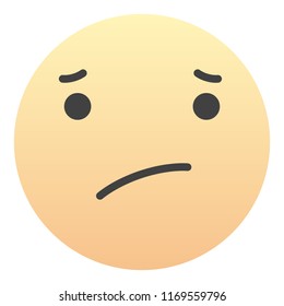 Worried Concerned  Emoticon Emoji Sign Face