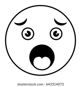 worried face emoticon kawaii character
