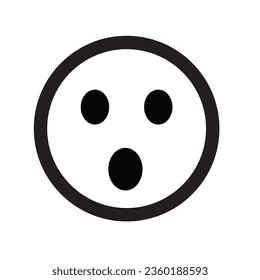 Worried face icon design avatar
