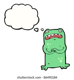 worried frog cartoon