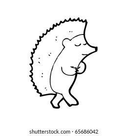 worried hedgehog cartoon