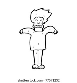 worried man cartoon