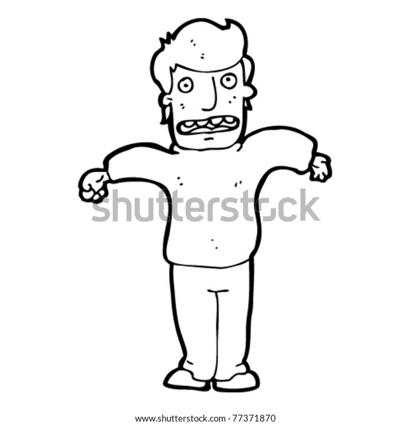 Worried Man Cartoon Stock Vector (royalty Free) 77371870 