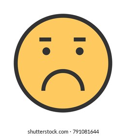 Worried, sad, upset